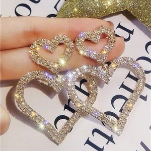 Rhinestone Decor Drop Earrings ❤️